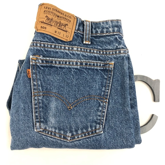 VTG Levis Orange Tab 505 Sz 30 ReDone Ankle Jeans - Picture 10 of 14